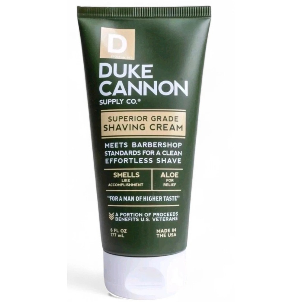 DUKE CANNON SUPPLY CO. Smells Like Accomplishment Barbershop SHAVING CREAM 6oz
